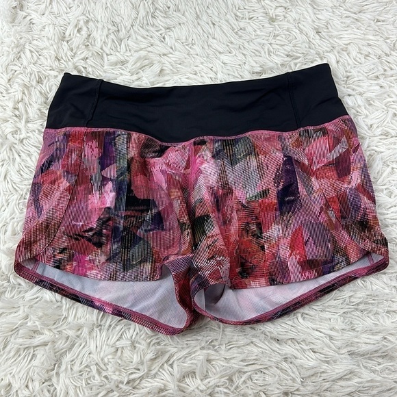 Lululemon Run Times Short II *4" Sun Dazed Multi Pink / Super Dark - Picture 1 of 5